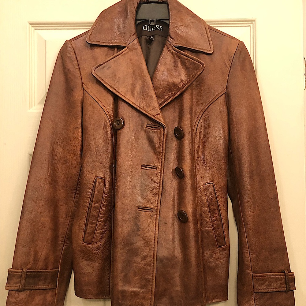 Guess Brand Leather Jacket